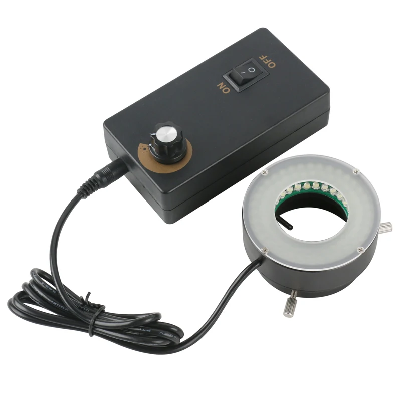 

Adjustable 96pcs LED Trinocular Stereo Microscope Ring Light Industrial PCB Soldering Digital Camera Lamp RGB Color Illuminator