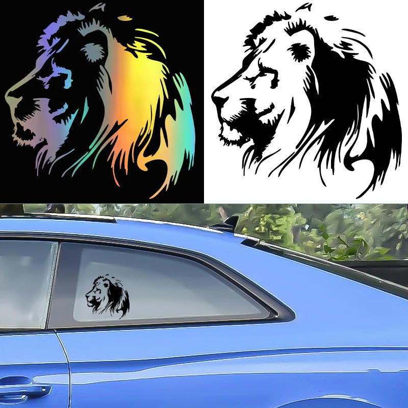 G107 Aliauto Personality Car Sticker Meditation Lion Automobiles Motorcycles Accessories Vinyl Decal for Peugeot Skoda
