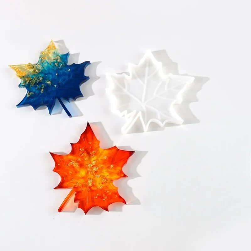1PC Maple Leaf shaped Silicone Mold, DIY Soap, Candle, Resin Pendant Making, Festival Supplies, Festival Decoration Production view 5