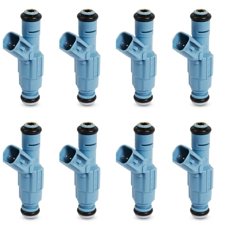 8PCS 0280155849 Fuel Injectors Nozzle For Jeep Grand Cherokee Commander Dodge Dakota Durango Ram 1500 Raider 4.7L V8 2001-2007