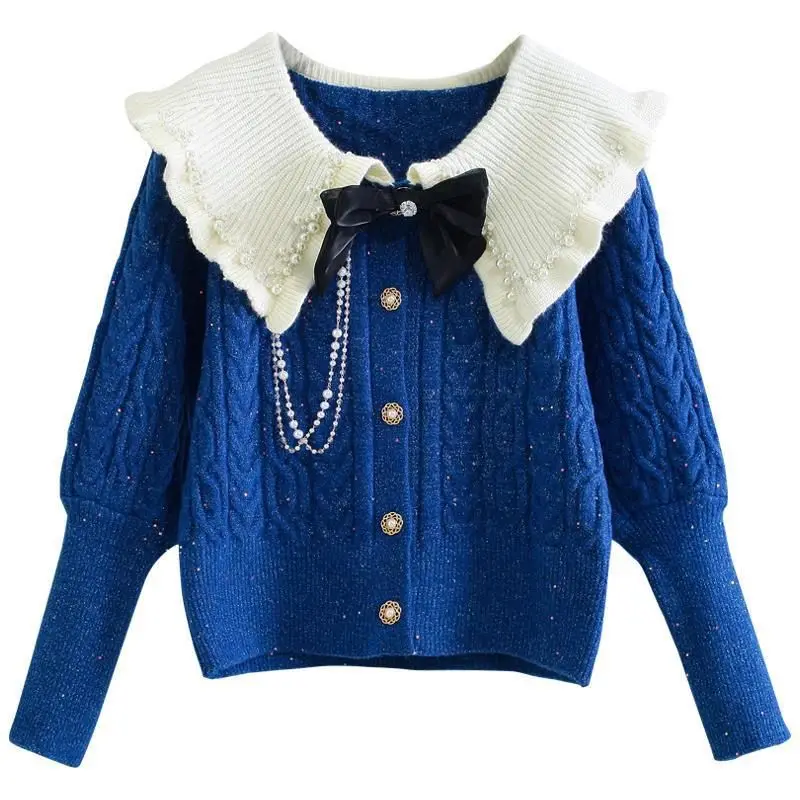 

Nice Women's Clothing Long Sleeve Young Style Streetwear Fashion Loose Casual Korean Patchwork Buttons Solid Color Elegant Sweat