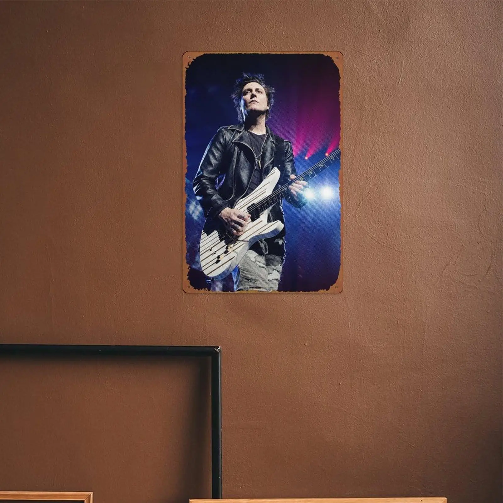 Synyster Gates Guitarist Metal Tin Sign Wall Decor Funny Vintage Tin Sign Wall Plaque Poster for Cafe Bar Restaurant Supermarket