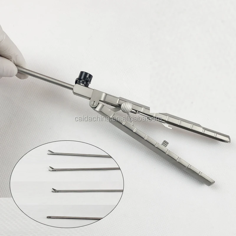 Needle Holder Forceps Abdominal Surgery Equipments V3 Type Needle Holder Pliers Titanium Alloy Material Straight