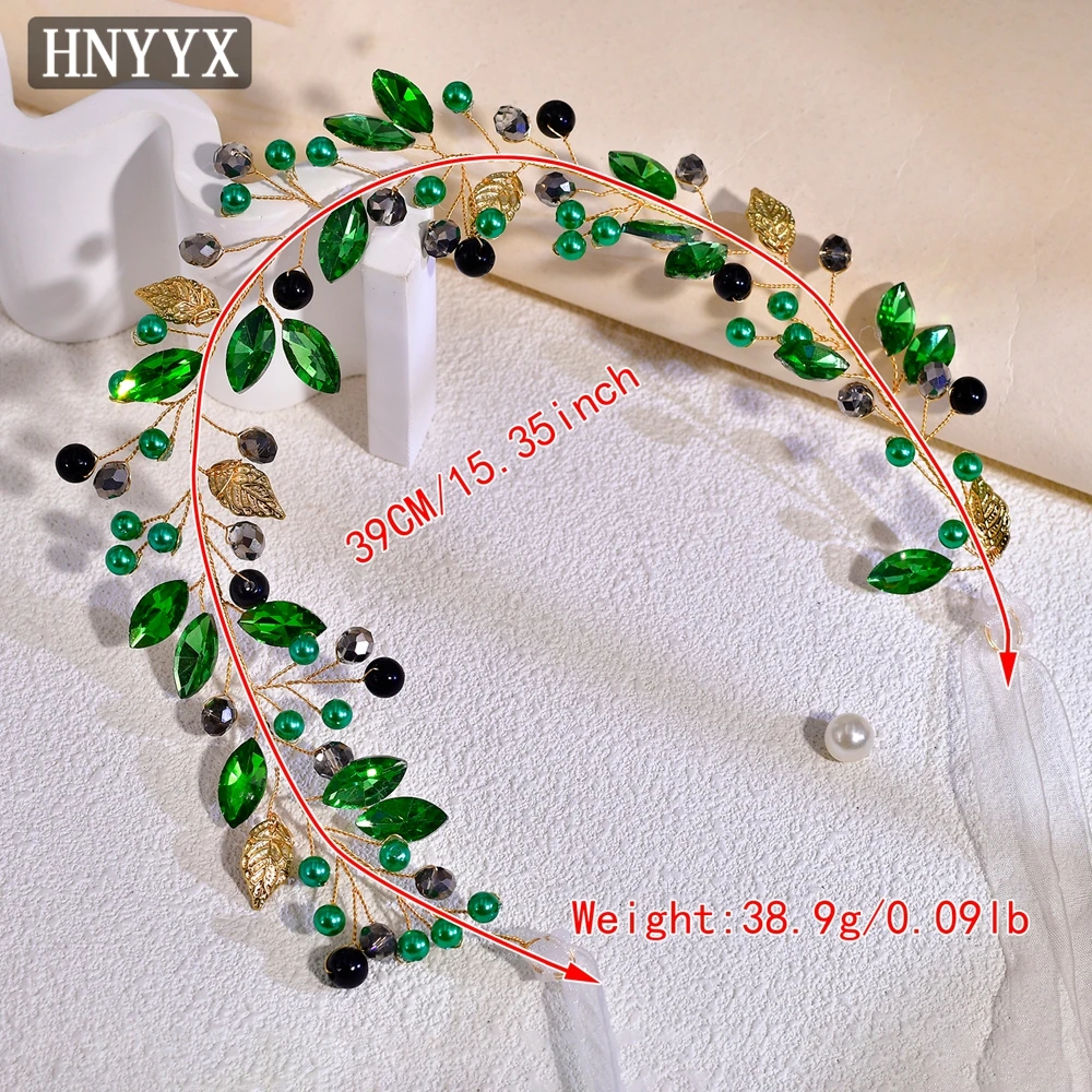 HNYYX Trendy Bridal Jewelry Hair Accessories Bling Rhinestone Headband Gentle Headdresses Wedding Banquet Party Headwear A233