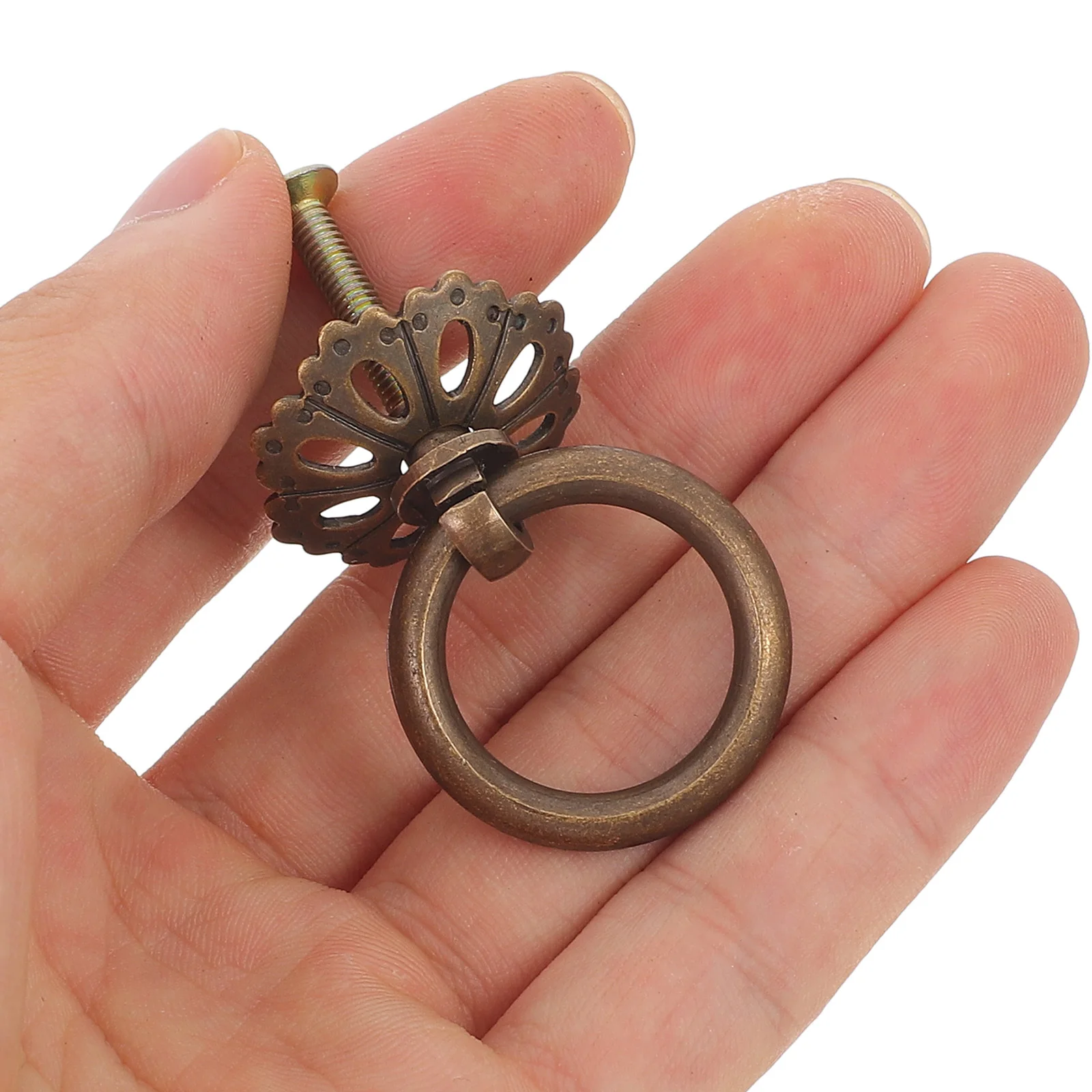 

2Pcs Cabinet Door Handle Stylish Metal Hardware for Dresser Drawers Bright Surface Exquisite Craftsmanship