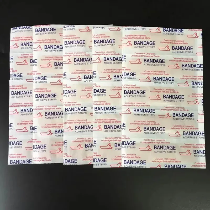 100-1000Pcs Band Aid, Waterproof Breathable Pad, Adhesive Plaster, Wound Hemostatic Patch, Emergency Bandage, Medical Gauze