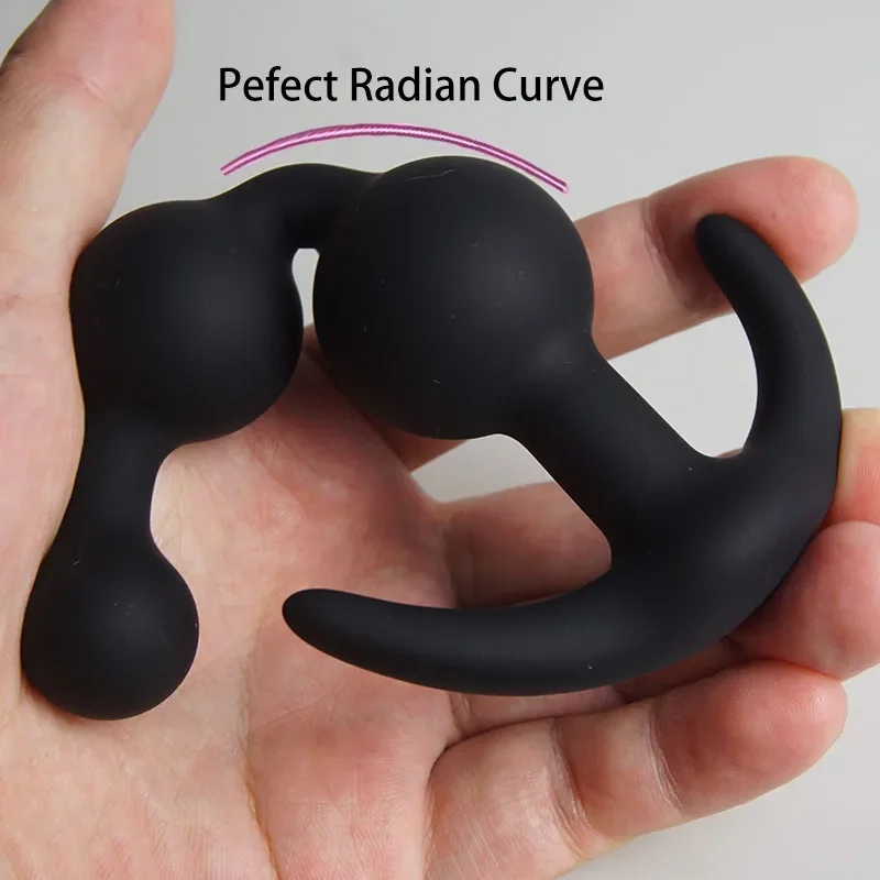Silicone Anal Beads Prostate Massager Anal Expansion Docking Plug G-spot Clitoral Stimulator Female Gay Masturbator Adult Produc - Image 5