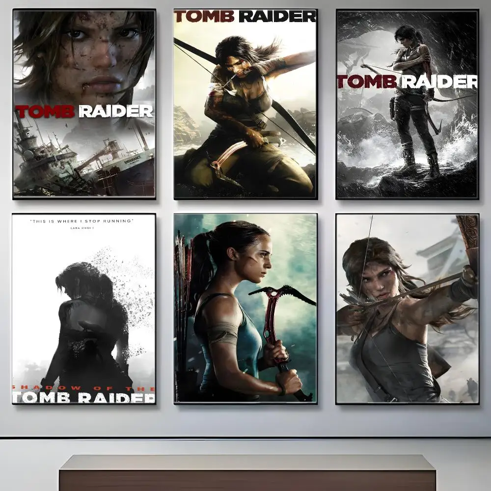 Ancient Ruins Adventure T-Tomb Raider Poster Crease Free Waterproof Durable All Space Wall Decor