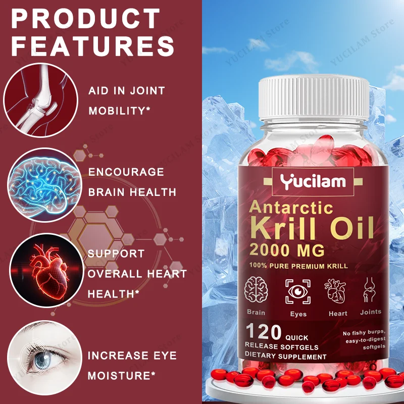 YUCILAM Antarctic Krill Oil 20 - Krill Oil Supplement ulasan dan harga