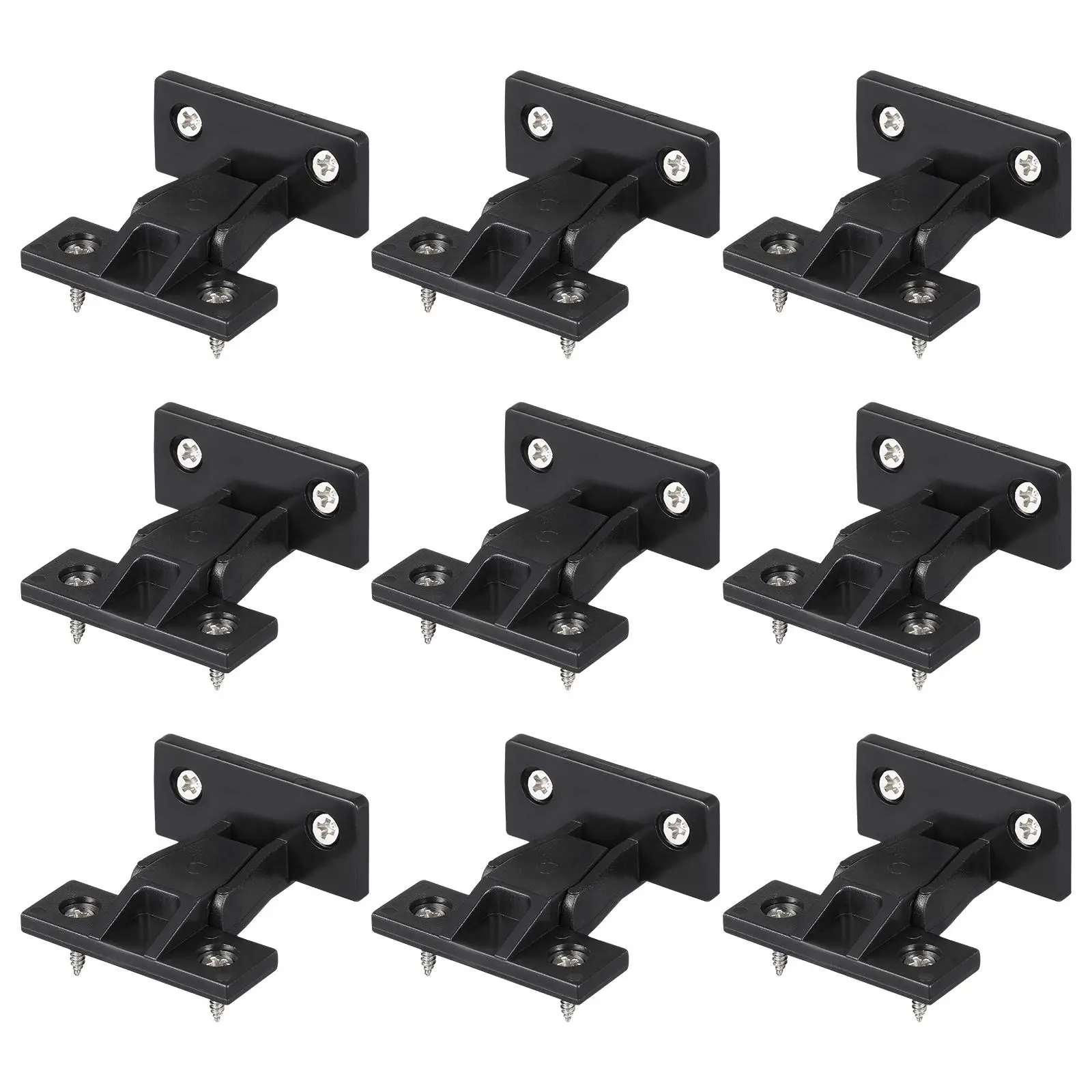 

10pcs Connector Push-On Furniture Hardware Mounting Panel Bracket Easy Chamfered Hole Positioning