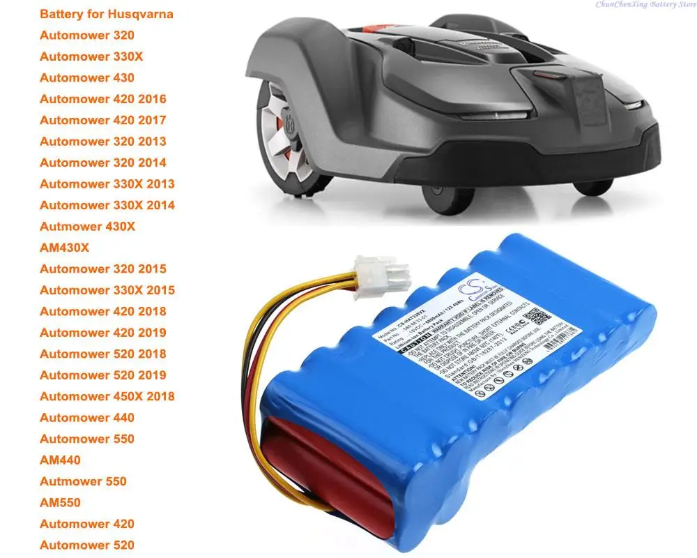 

6800mAh Battery for Husqvarna Automower 320,330X,420,430,430X,550,440,450X,520,550,please note the year,important!!