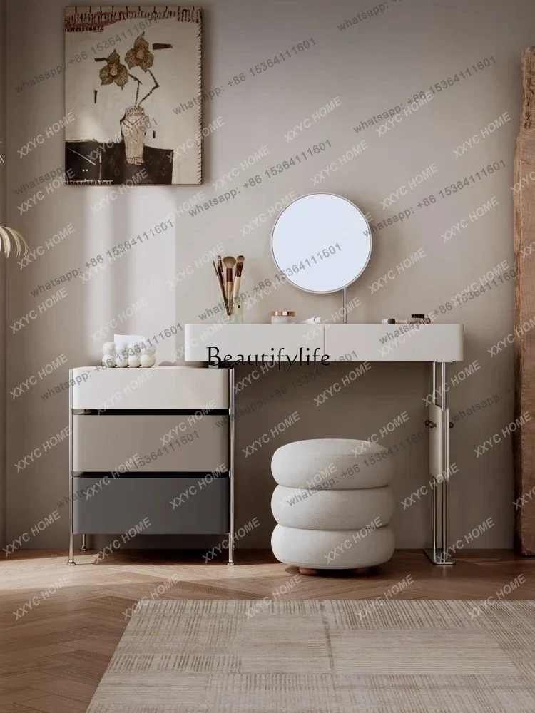 minimalist dresser storage cabinet integrated telescopic  art gradual change color