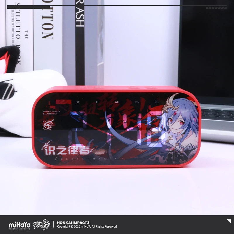 Imagem -04 - Digital Bluetooth Despertador Jogo de Anime Honkai Impacto Herrscher de Senciência Temático Presente Som Decoração Luz para Casa Figura