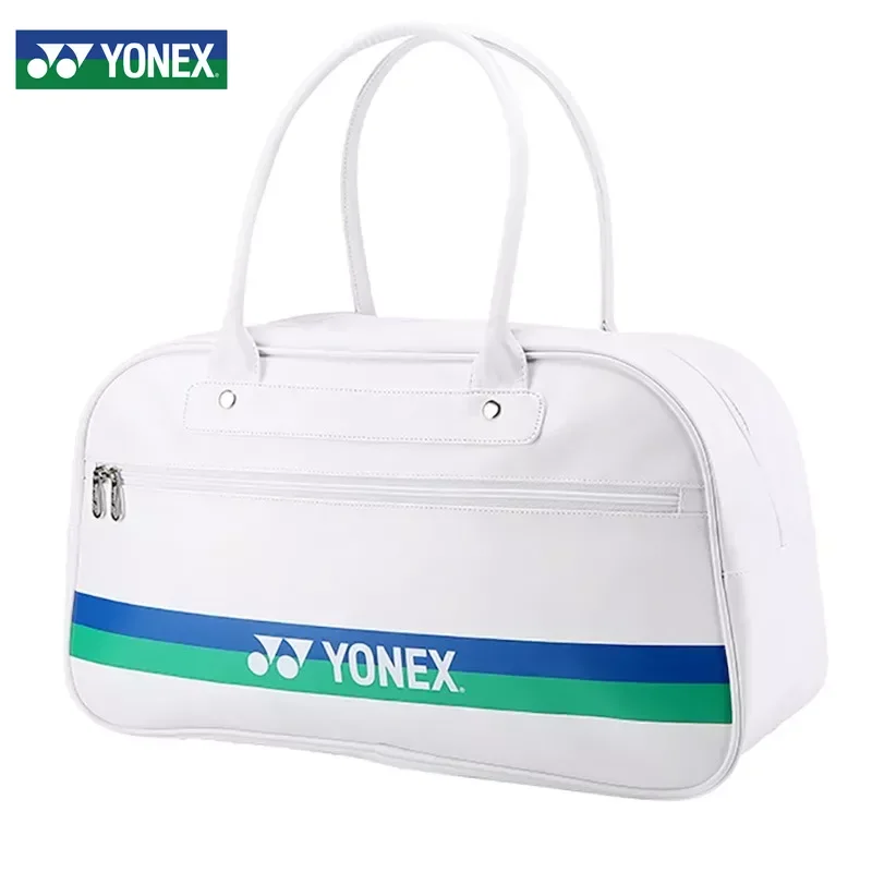 Yonex 75th Anniversary PU Leather High Quality Badminton Racquet Bag Sports Tote Bag For Women Mens Can Hold 3 Racquets