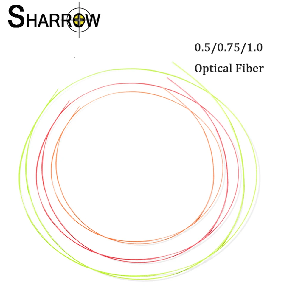 

1m Archery Bow Sight Pin Optic Fiber 0.5/0.75/1.0 Replaceable Aiming Pin for Compound Recurve Bow Shooting Hunting Accessories