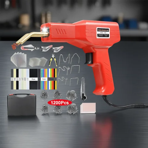 Plastic Welding Gun Professional Plastic Welding 200-220W Hot Staples, 3-in-1 Plastic Welder Soldering Gun Car Bumper Repair Plastic Surface Fixing