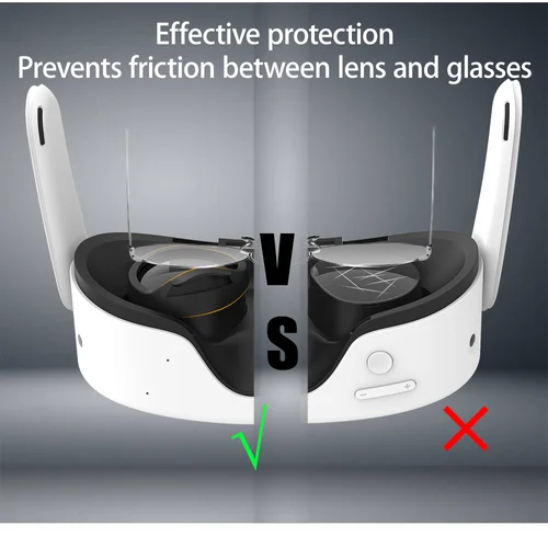 Imagen 2 del producto Para Meta Quest 3S lente opaca marco protector antiarañazos accesorios VR
