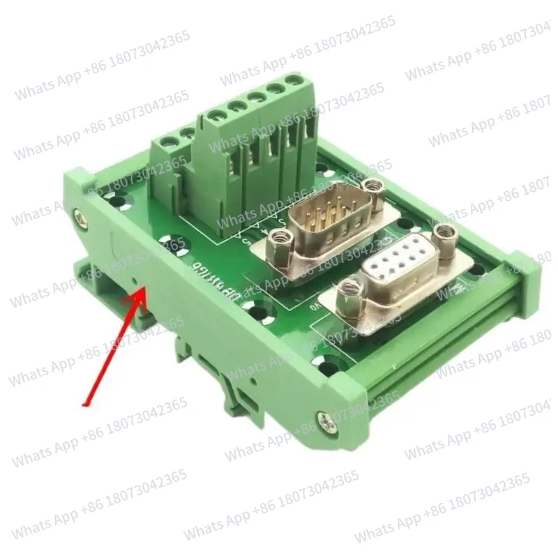 

DB9 «папа» и «мама» D-SUB, двойной 9-контактный разъем для сигнала, разъем для печатной платы, адаптер с винтовой клеммой, преобразователь DR9 Din-рейка