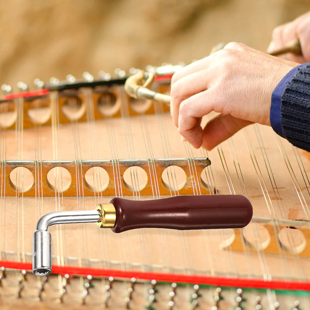 

2pcs Dulcimer Wrench Lightweight Compact Size Easy To Use For Dulcimer Tuning Piano Tuning Tool Instrument Accessory