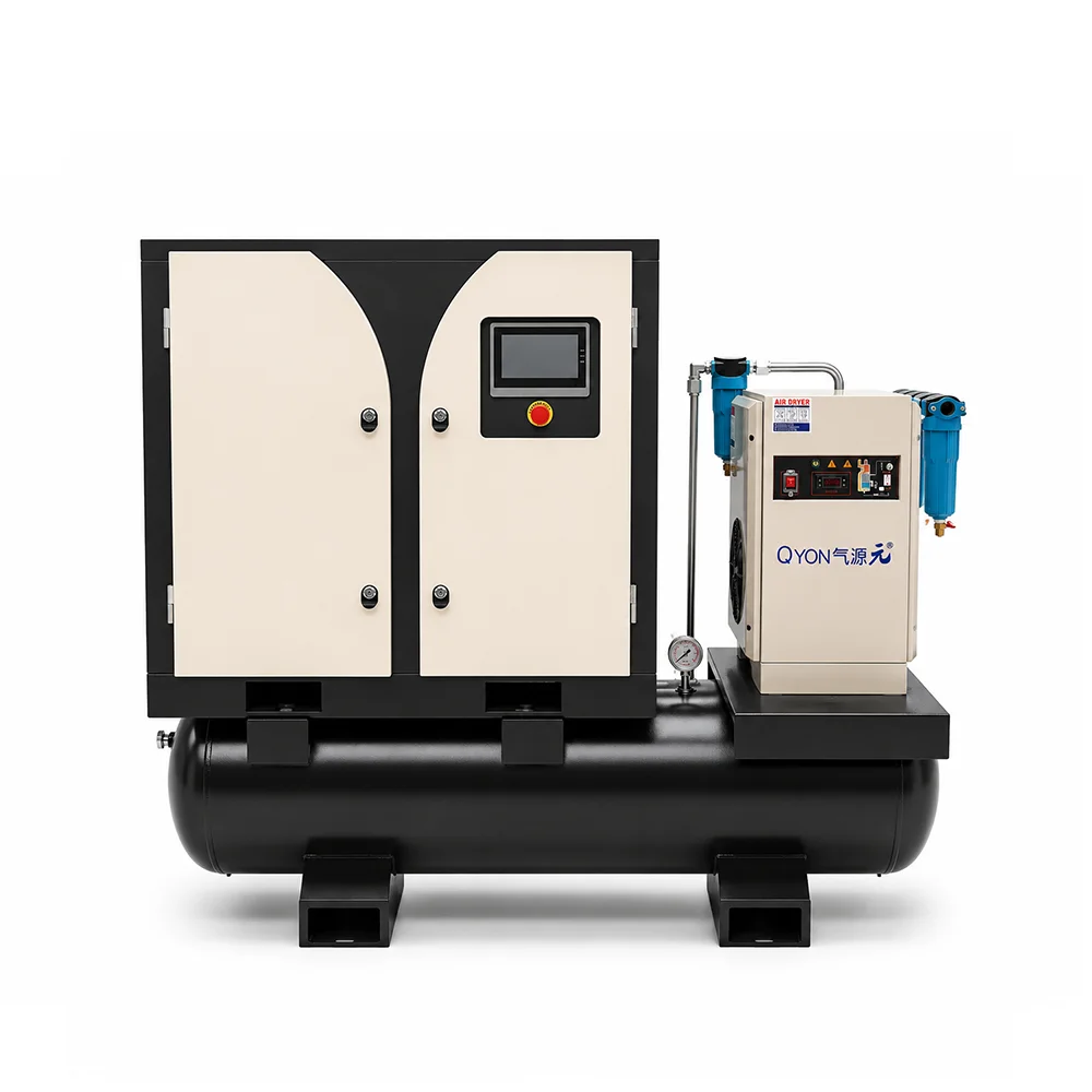 37KW 50HP Air Compressor 16Bar 232PSI 106CFM All in One Compressor System With Dryer and Tank