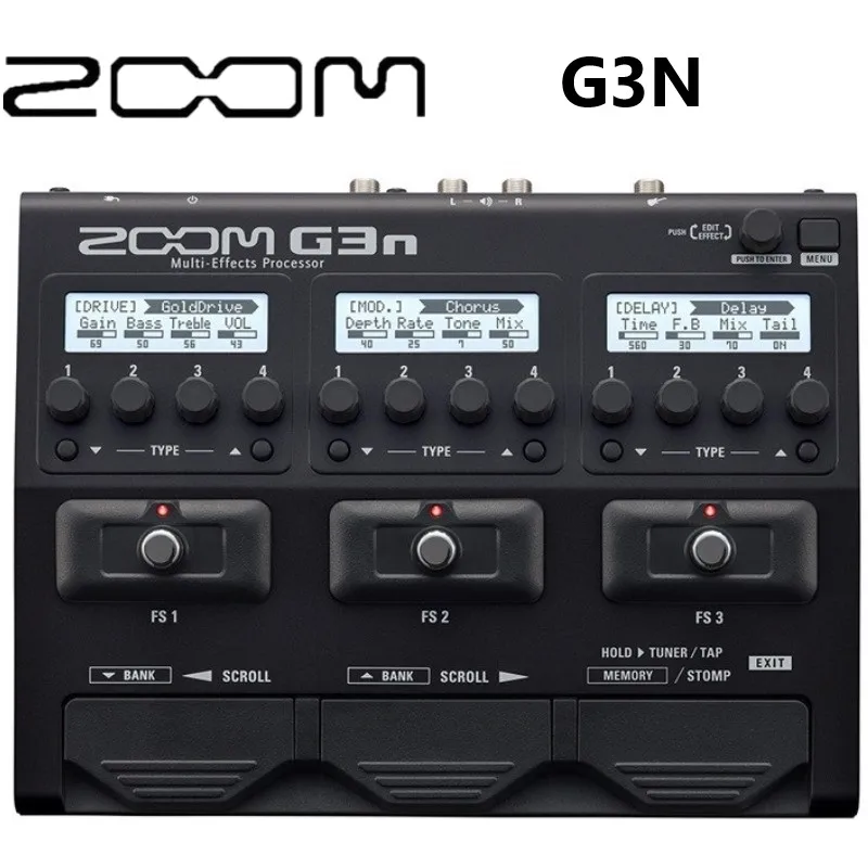 ZOOM G3XN G3N Electric Guitar Multi Effects Processor built-in expression pedal and 70 effects for live performance and studio