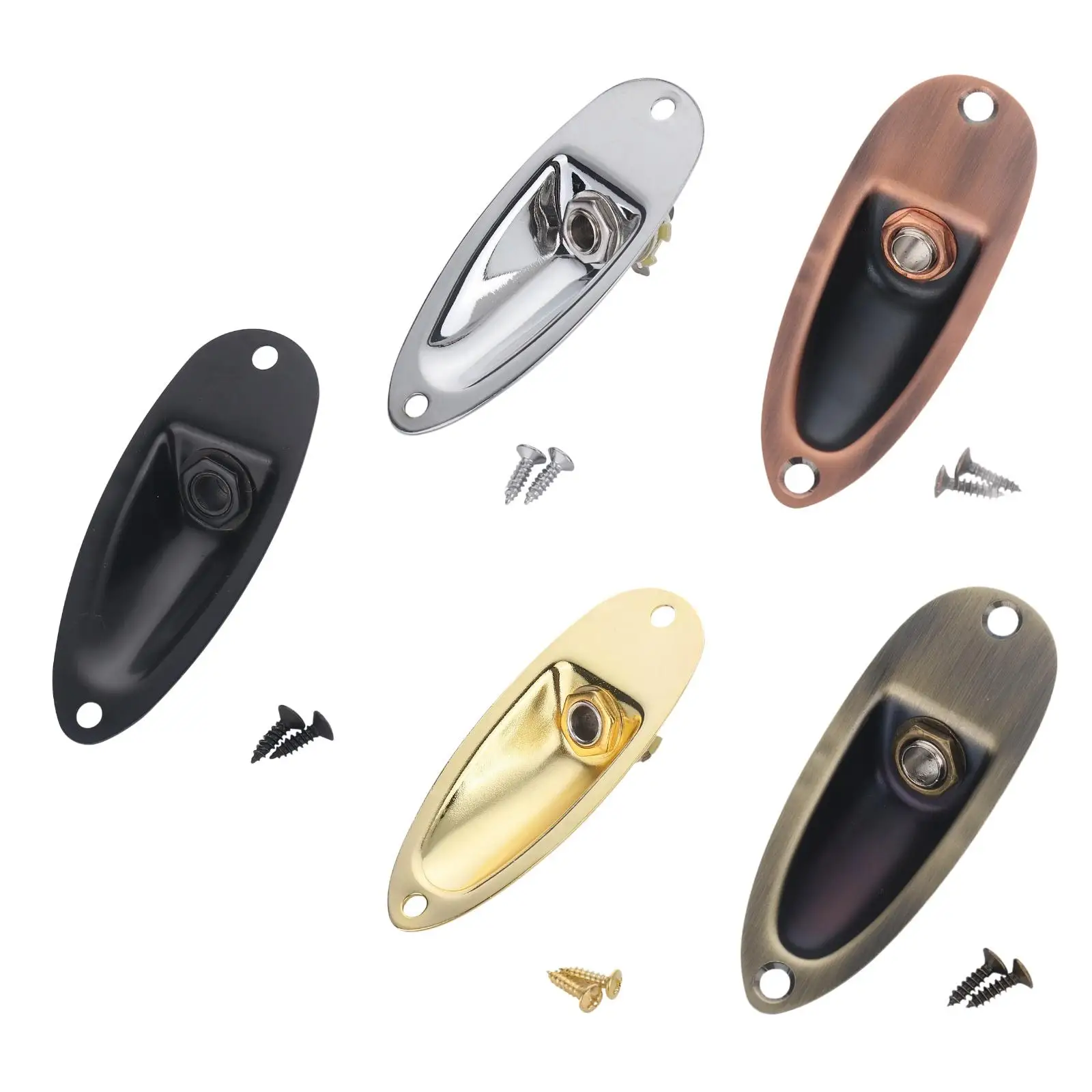 Guitar Output Jack Guitar Jack Plate Replacement Boat Style Electric Guitar Parts Stable Electric Guitar Output Jack Plate