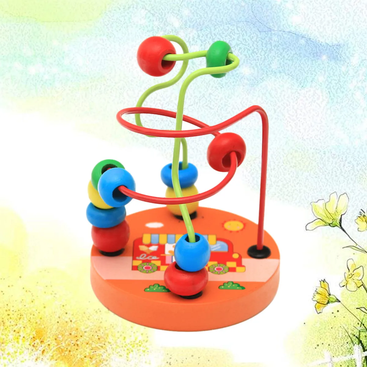

Baby Learning Toys Developmental Early Education Bear Bead Roller Interactive Maze & Toddler Children's Beaded