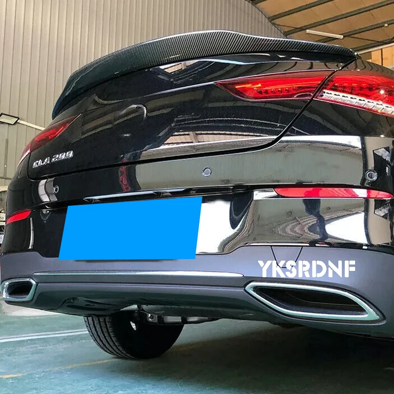 For Mercedes-Benz CLA W118 C118 PSM Style Carbon Fiber Rear Spoiler Trunk Wing 2019-2024 FRP honeycomb Forged