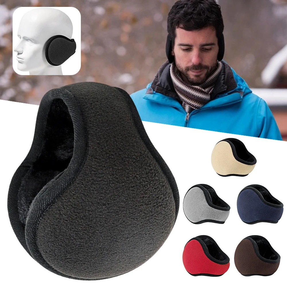 Orejeras cálidas de felpa para invierno, calentador de orejas antigolpes para mujeres y hombres, orejeras suaves y cómodas a prueba de frío para actividades al aire libre