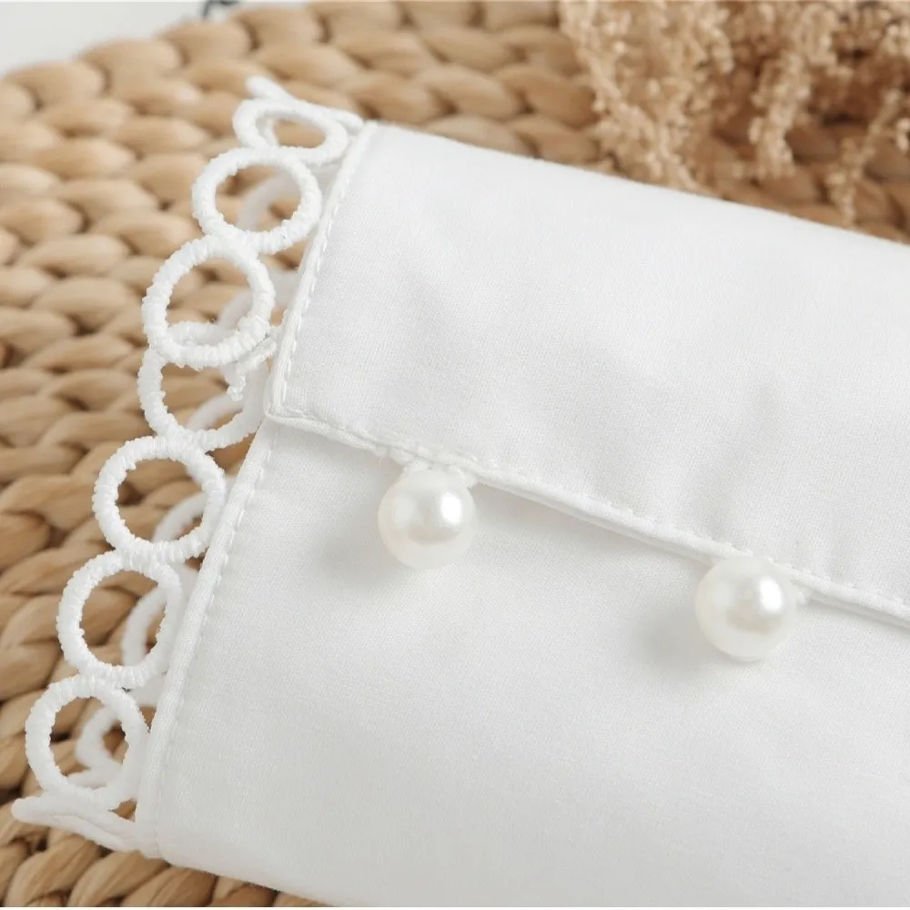 

Новые белые декоративные накладные манжеты-пуговицы, съемные элегантные манжеты для рубашек, аксессуары для одежды