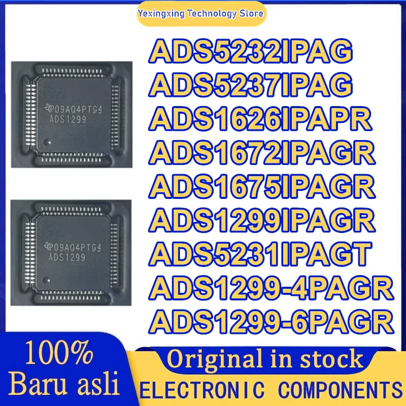 ADS5232IPAG ADS5237IPAG ADS1626IPAPR ADS1672IPAGR ADS1675IPAGR ADS1299IPAGR ADS5231IPAGT ADS1299-4PAGR ADS1299-6PAGR HTQFP IC