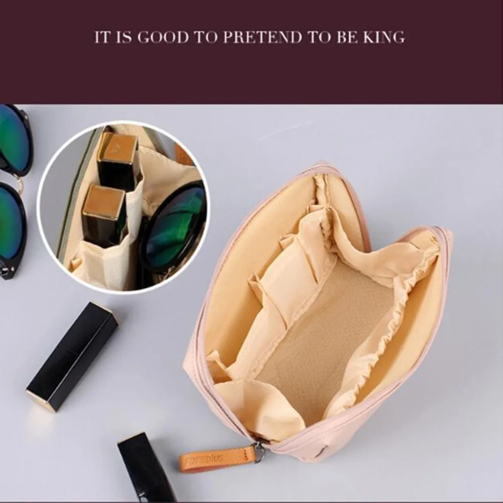 

Новая косметичка из дакрона, большая вместимость, с разделителями, водонепроницаемая, в различных цветах, для путешествий и хранения