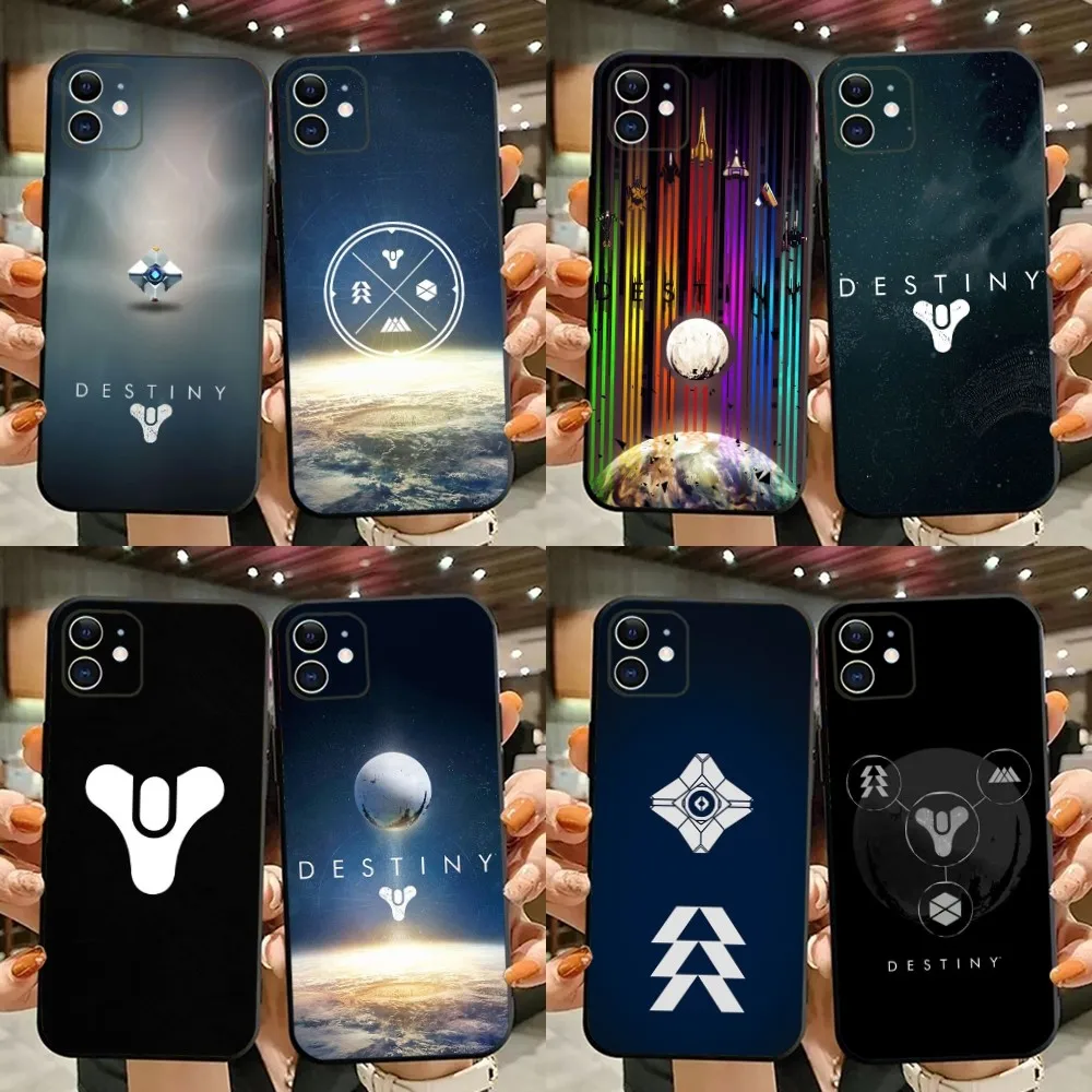 

Game D-Destinys Phone Case For iPhone 15,14,13,12,11,Plus,Pro Max,XS,X,XR,SE,Mini,8,7 Soft Silicone Black Cover