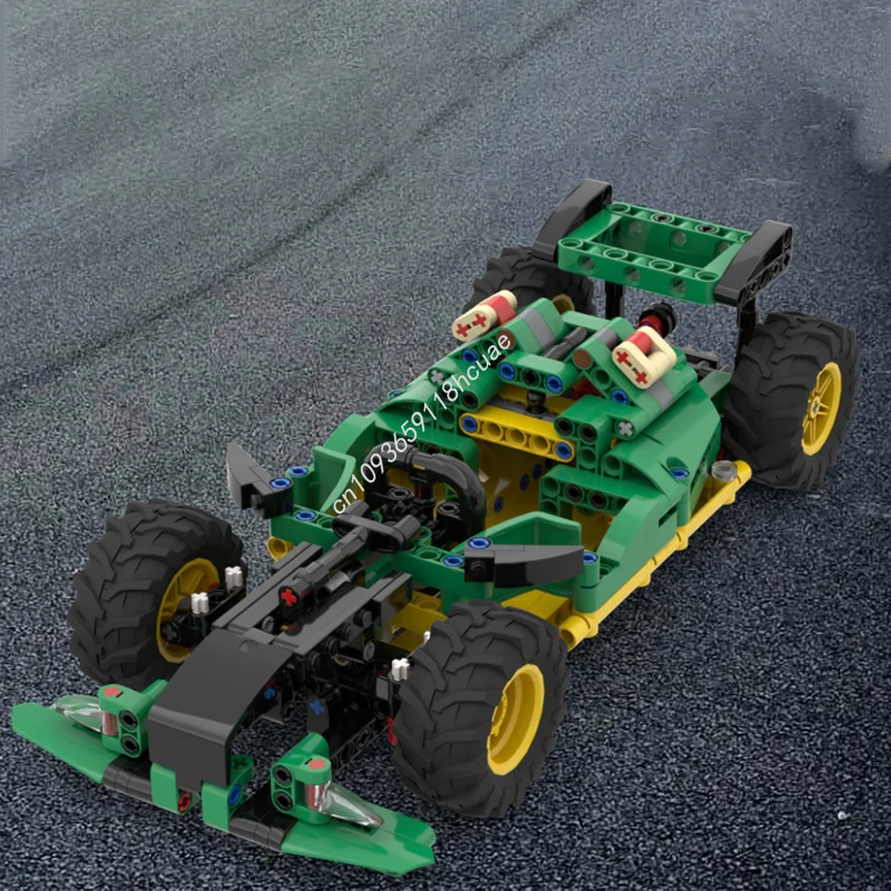 

343 шт. MOC Formula Racer Technic, строительные блоки, рождественские вдохновения, неограниченное количество творчества для творческих строителей, подарок для детей