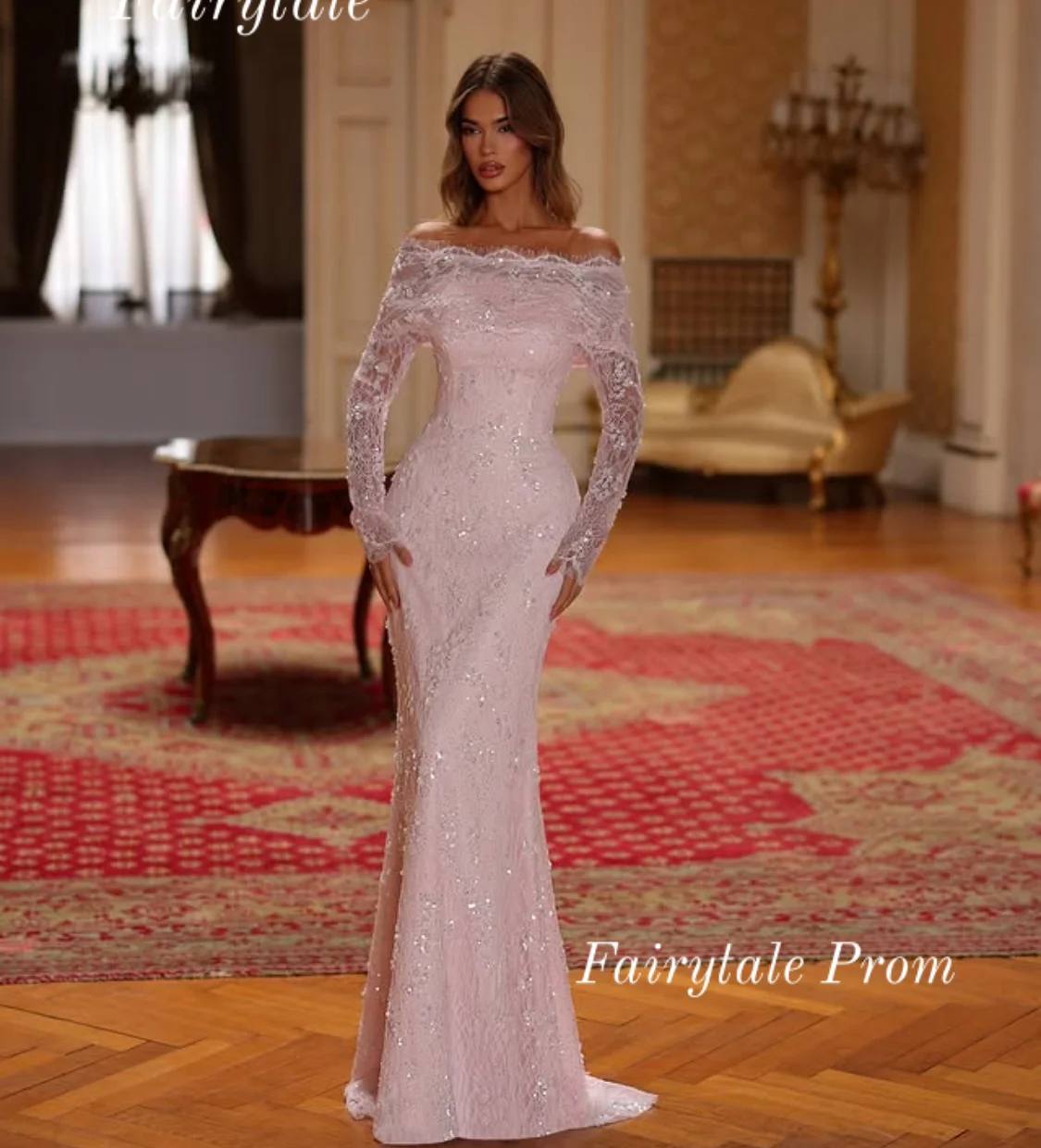 Elegant Off Shoulder Evening Dresses High Quality Sexy Mermaid Prom Dresses Sequins Party Gowns for Women Customized 2026 image 2