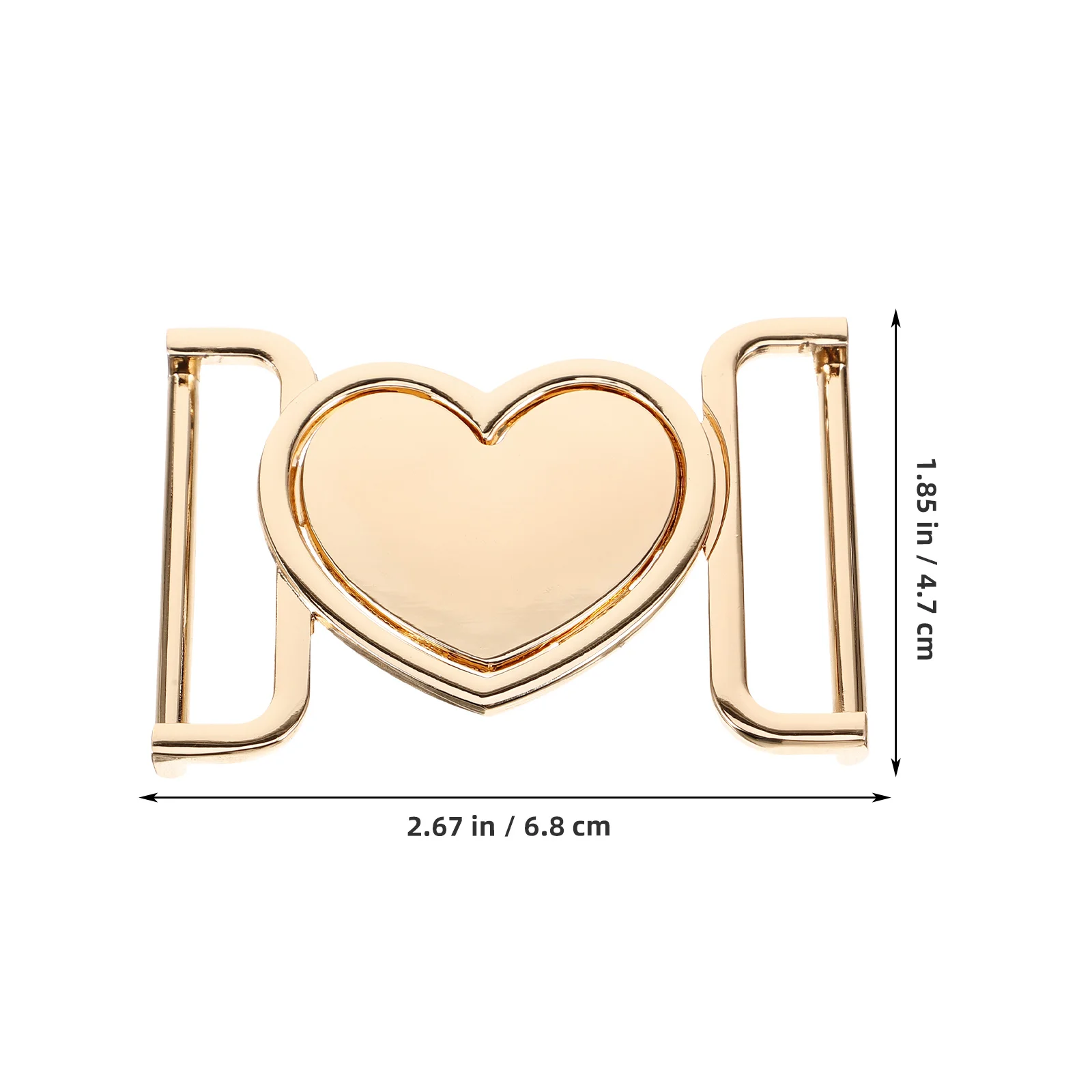 Cierre de Metal con palanca en forma de corazón para abrigo, cárdigan, suéter, abrigo, botones de cierre, chal, accesorios de ropa Diy