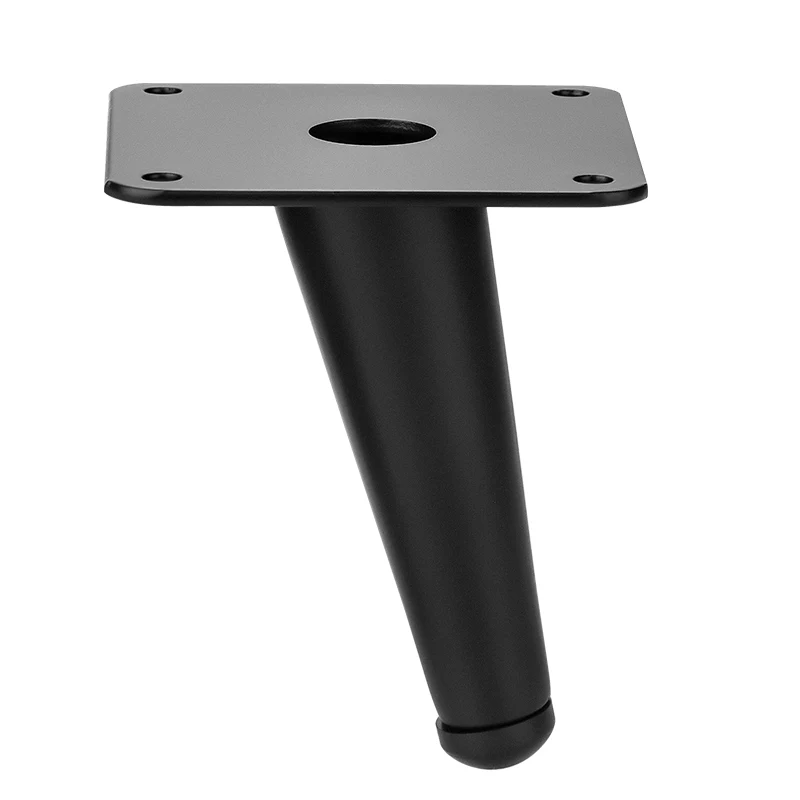 4pcs Furniture Leg For Sofa/Bed/Table/Tv Cabinet/Speaker Black Bevel Furniture Support Legs Quiet Non-Slip 10/12/15/17/20cm