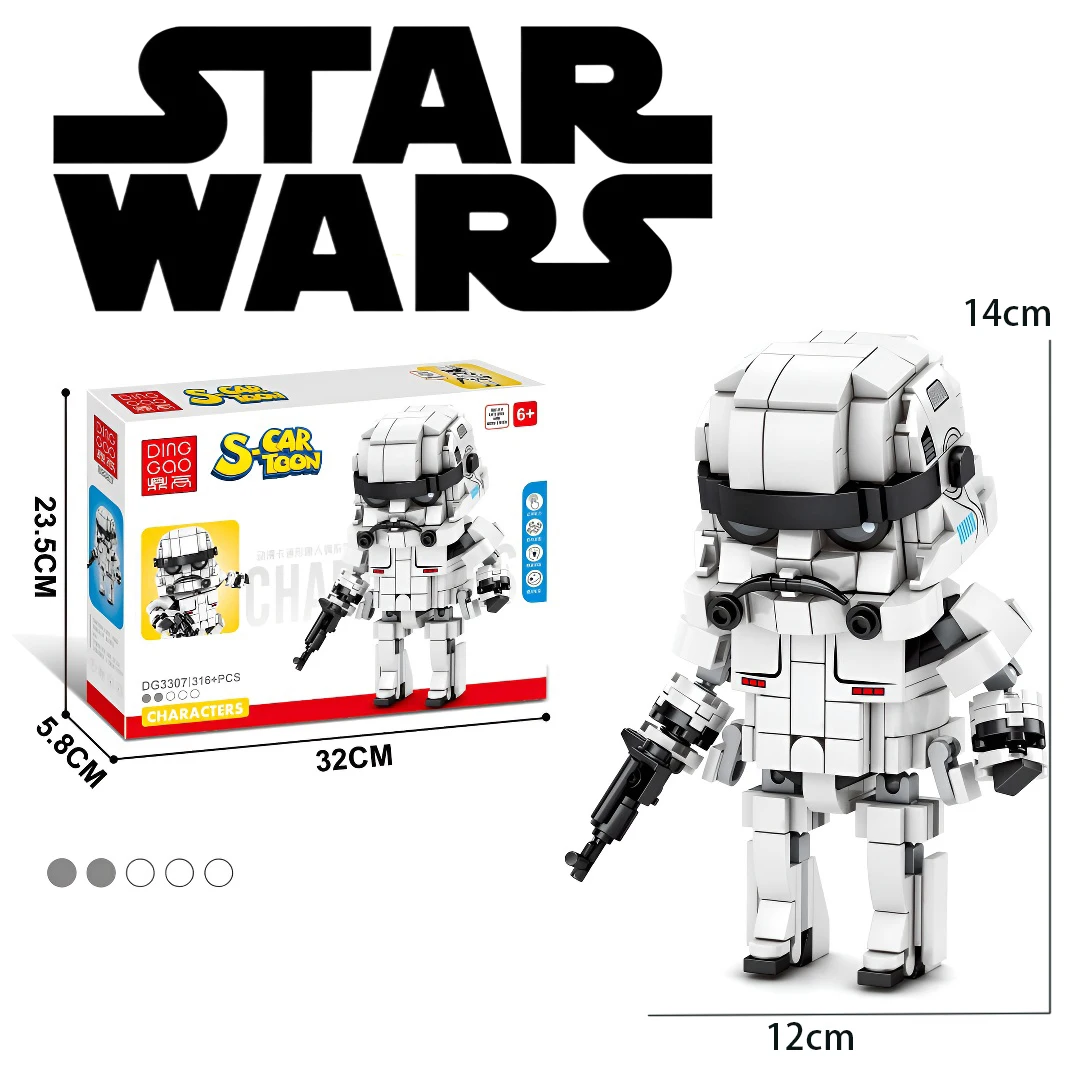 Klocki konstrukcyjne Disney Star Wars ‌ Klocki konstrukcyjne Darth Vader, lega, postać General Griffith, model do składania, na prezent urodzinowy