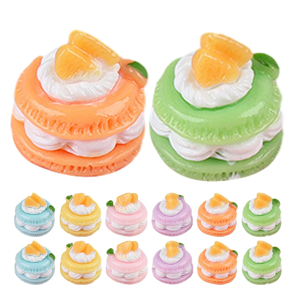 

18pcs Simulation Small Cake Artificial Dessert Resin Model Display Dummies Teaching Montessori Props Home Kitchen Office Store