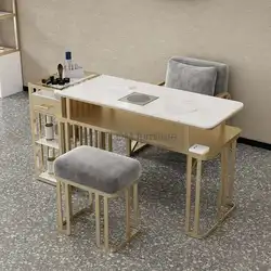 Grote draagbare nageltafel Professionele moderne designtafel Manicure Nagelstofafscheider Tafel Schoonheidssalonmeubilair MQ50NT