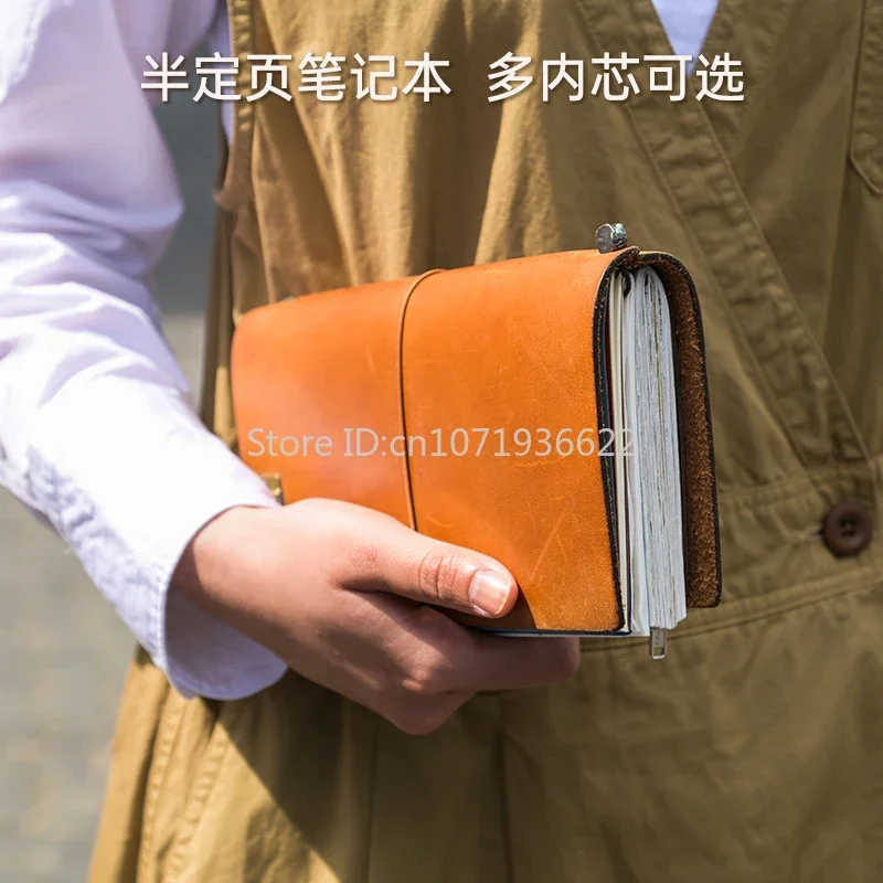 New Japan Genius TRC Midori Original TRAVELER'S TN Notebook Standard Passport-type Cowhide Notebook Series with Travel Notebook