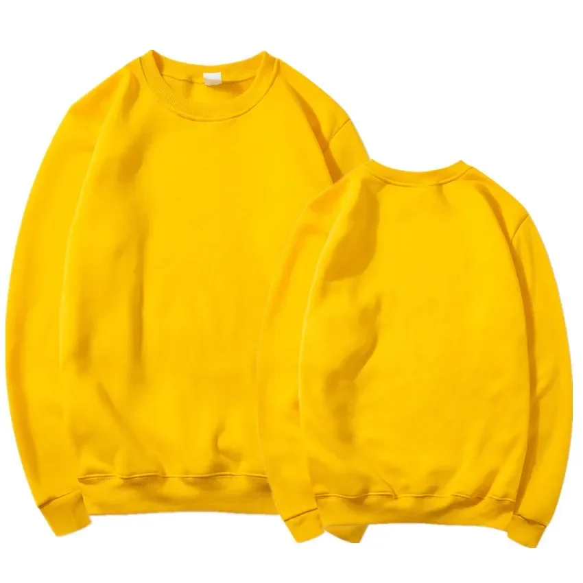 Einfache Rundhals-Sweatshirts für Herren und Damen, Frühling und Herbst, warme, bequeme, mit Fleece gefütterte Pullover-Oberteile, sportliche, lässige, locker sitzende Pullover – Detail 16