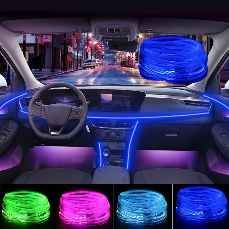 

1M Dashboard Decorative Cold LED Strip Car Interior Console Ambient Lamp