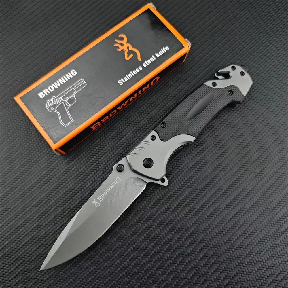 FA18 Stainless Steel Folding Knife High Hardness Portable EDC Camping Pocket Knife Hiking Travel Self Defense Survival Knife