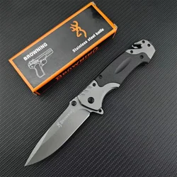 FA18 Stainless Steel Folding Knife High Hardness Portable EDC Camping Pocket Knife Hiking Travel Self Defense Survival Knife