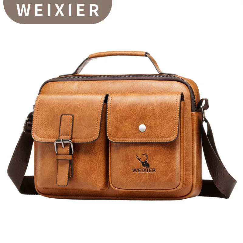 Casual Men\'s Bag PU Leather Shoulder Bags Men briefcase Handbags laptop bag briefcases office business tote 가방 bolso de hombre