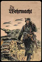 Metal Tin Sign The Wehrmacht Soldier Tank Retro Wall Decor home decor metal sign