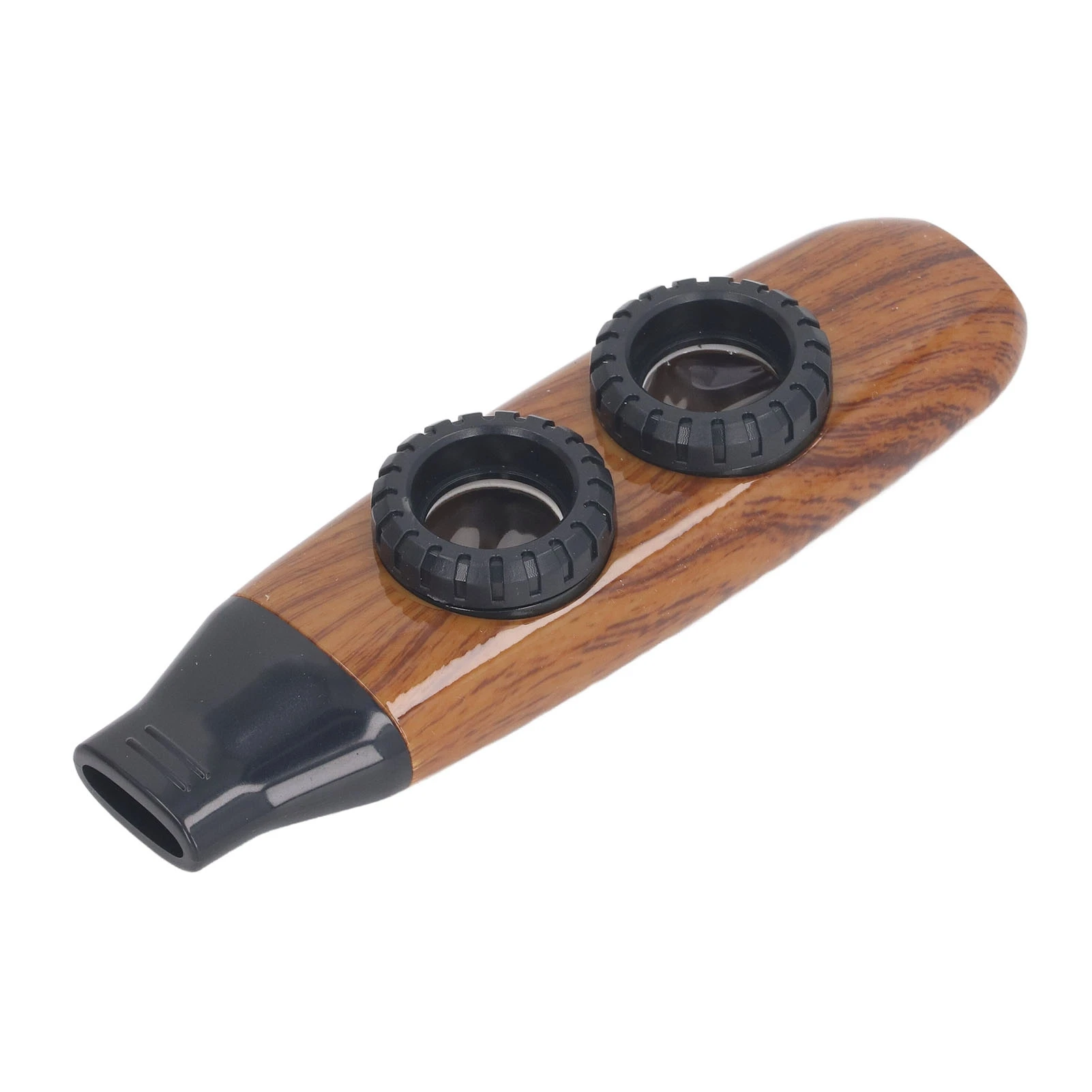 Portable Kazoo Flute Dual Hole Flute Adjustable Musical Wind Instrument with Diaphragm for Playing Performance Kazoo Flute