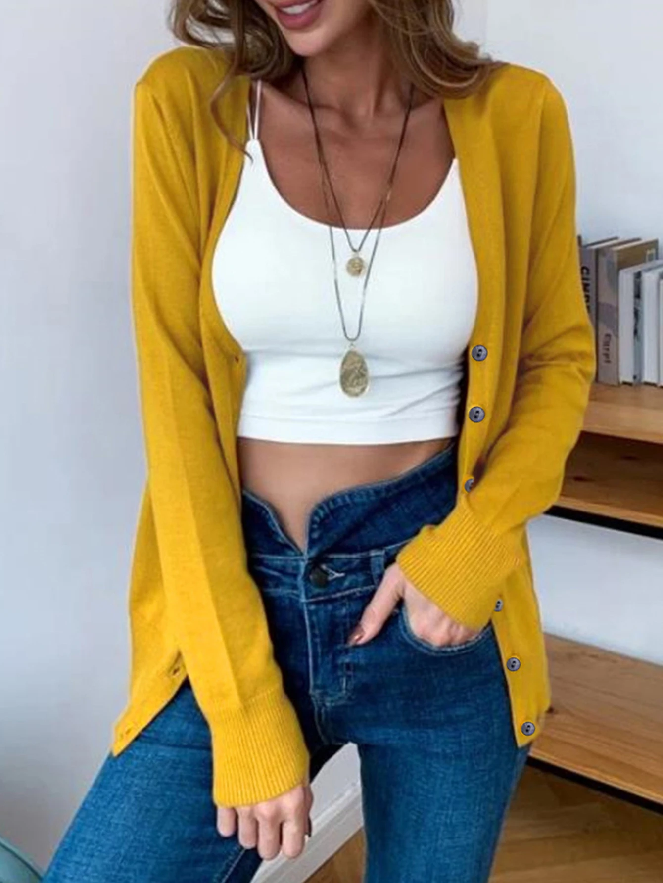 여성용 가을 겨울 블라우스 긴 소매 섹시한 단색 모든 경우에 적합한 루즈핏 캐주얼 패션 탑