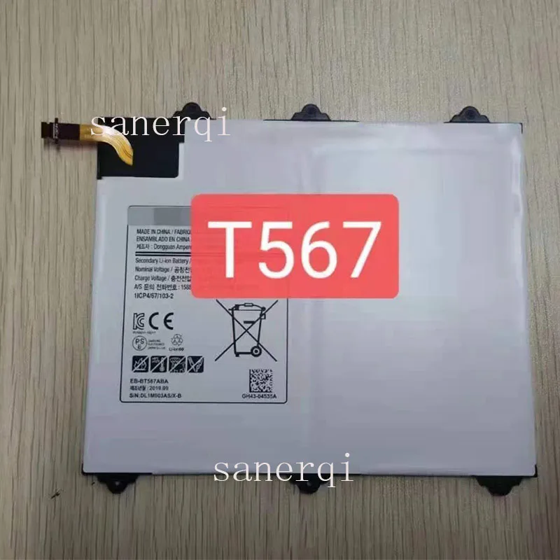 Tablet Battery For Samsung Galaxy Tab E 9.6 SM-T560NU T567V EB-BT567ABA EB-BT567ABE 7300mAh battery